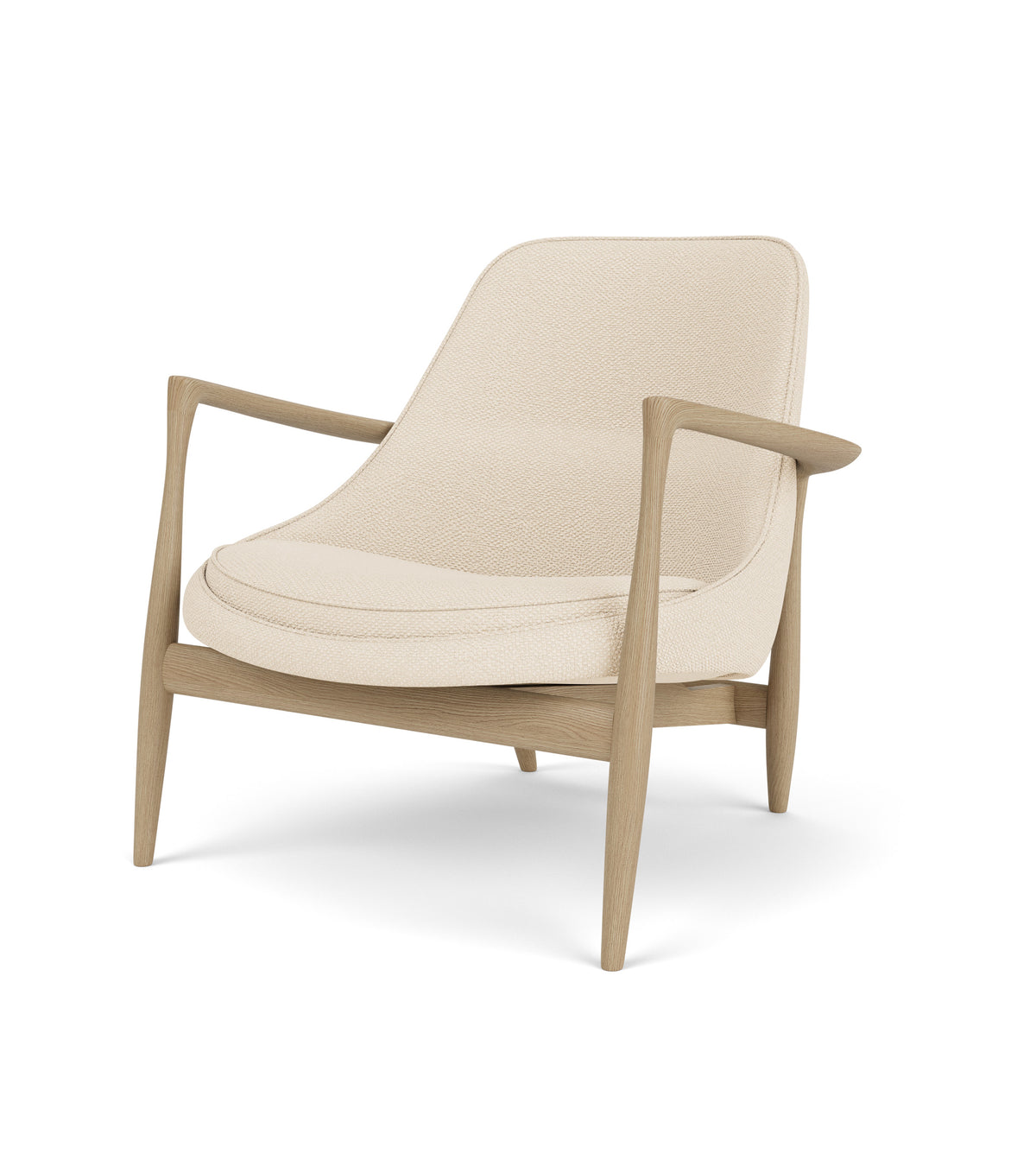 Audo Copenhagen Elizabeth Lounge Chair lenestol. Velg tekstil og treverk