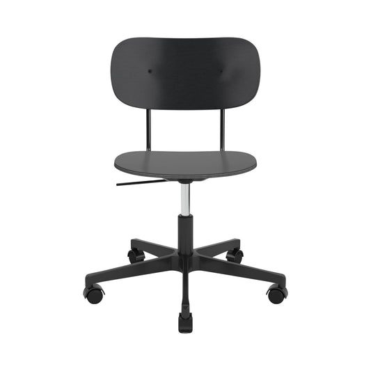 Audo Copenhagen Co Task Chair kontorstol, uten polstring. Velg understell, treverk og armlener