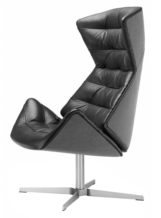 Thonet 808 lenestol i sort lær