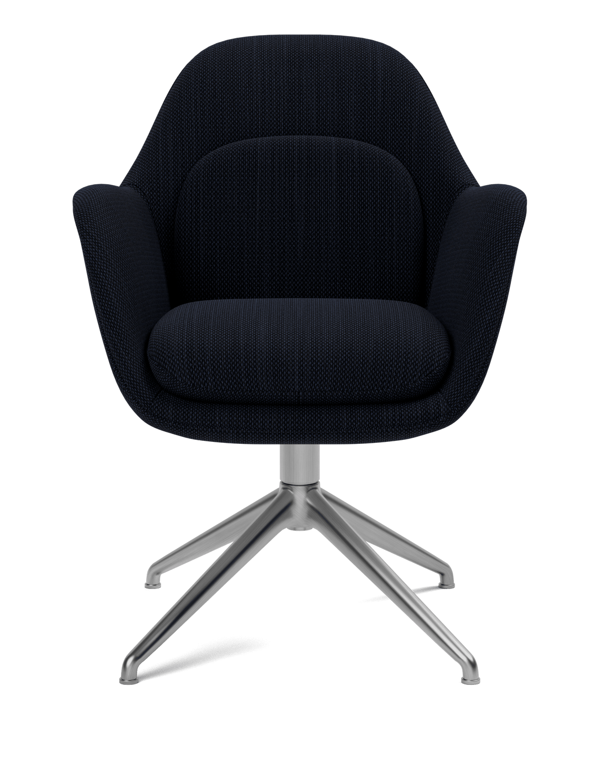 Fredericia Swoon Dining Armchair dreiefot. Velg tekstil.
