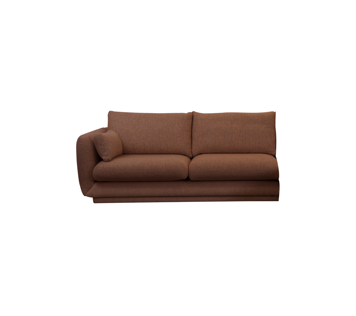 Cane-line Bloom 2-seter sofamodul høyre m/sokkel, 185 cm – Desert red, Emmi