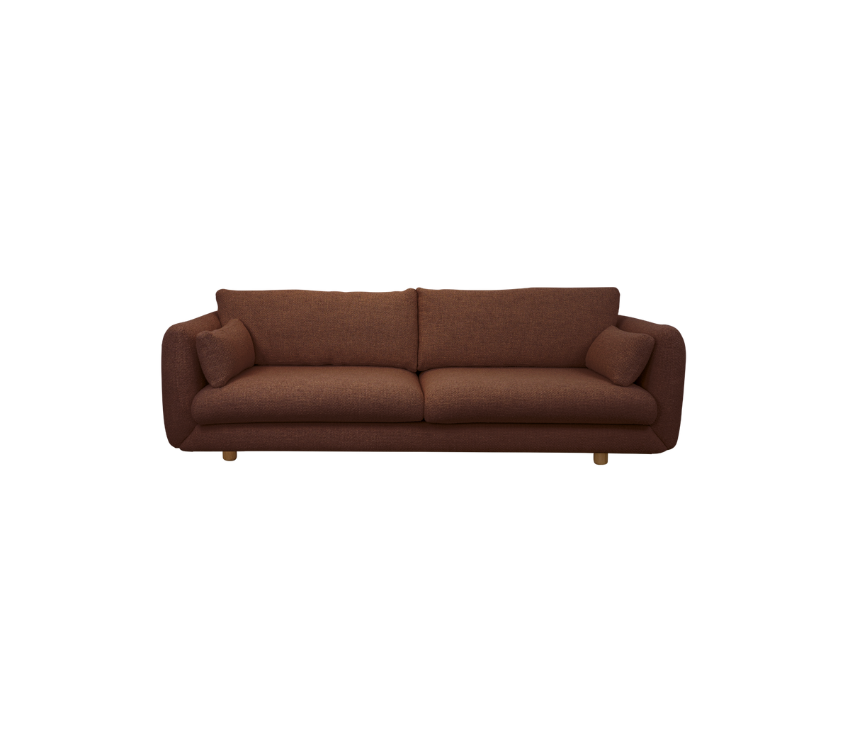 Cane-line Bloom 3-seter sofa m/teakbein, 250 cm – Desert red, Emmi