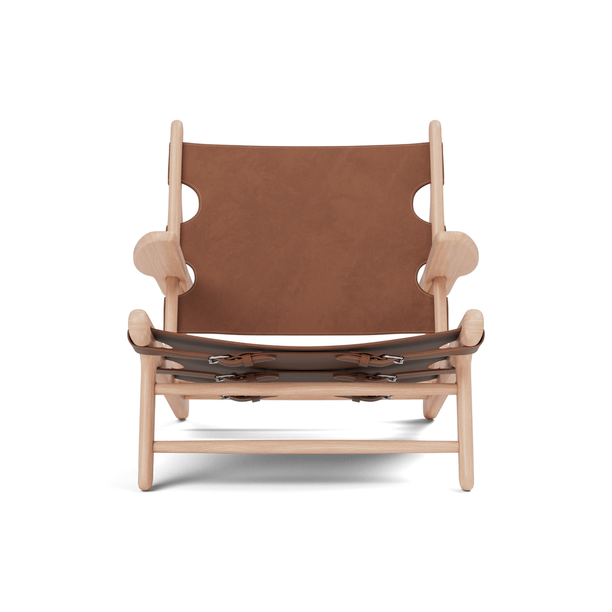 Fredericia The Hunting Chair lenestol. Velg skinn og treverk.