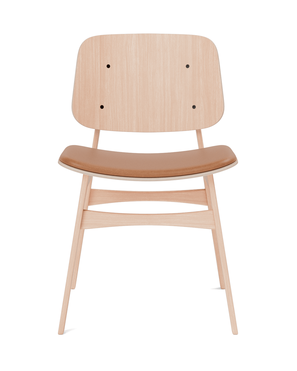 Fredericia Søborg Wood base Chair setepolstret. Velg tekstil og treverk.