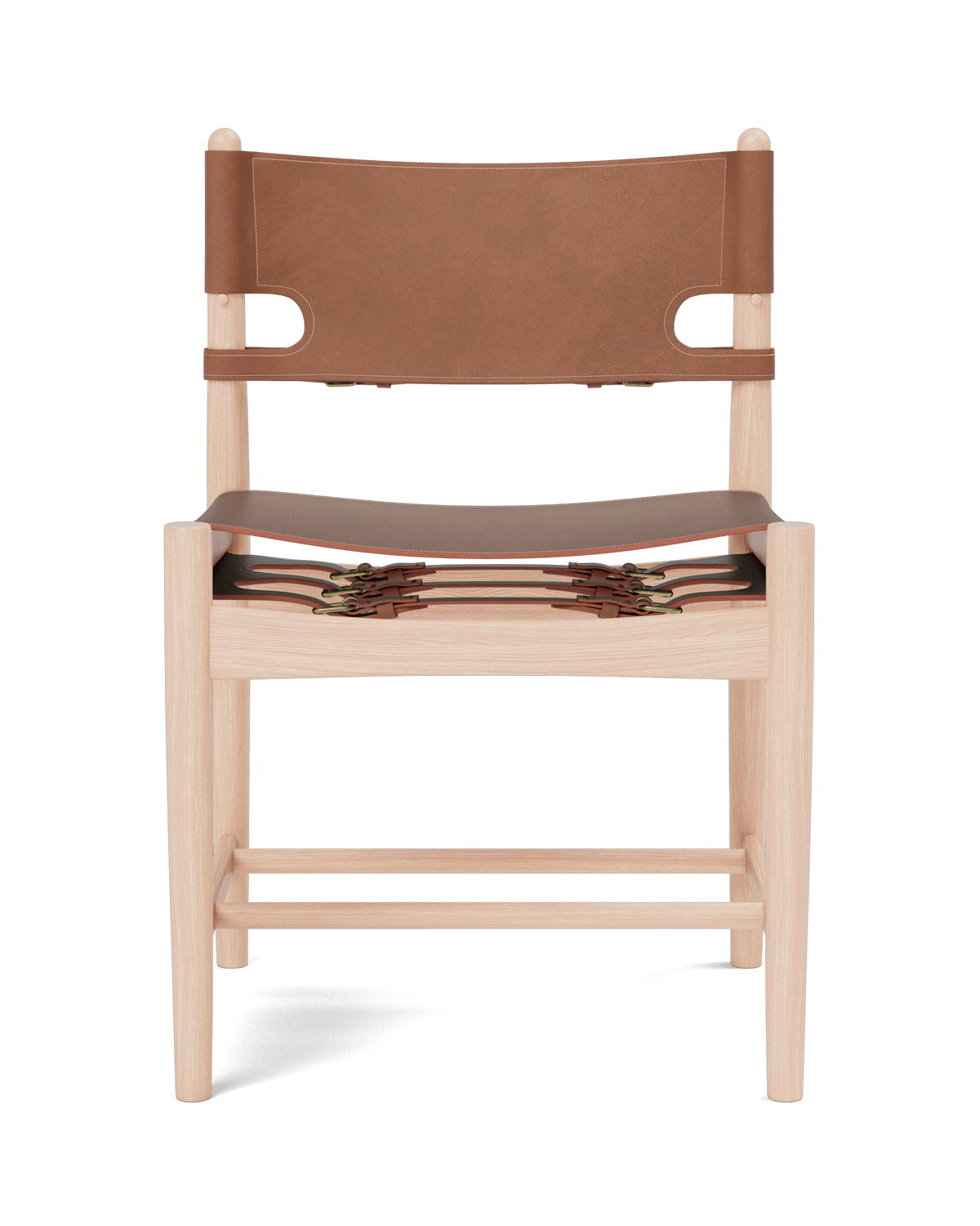 Fredericia The Spanish Dining Chair stol. Velg skinn og treverk.