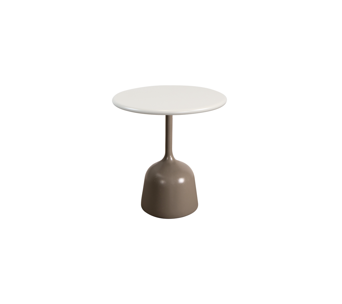 Cane-line Glaze sofabord liten – Taupe, semi glossy aluminium / Sand, semi glossy aluminium
