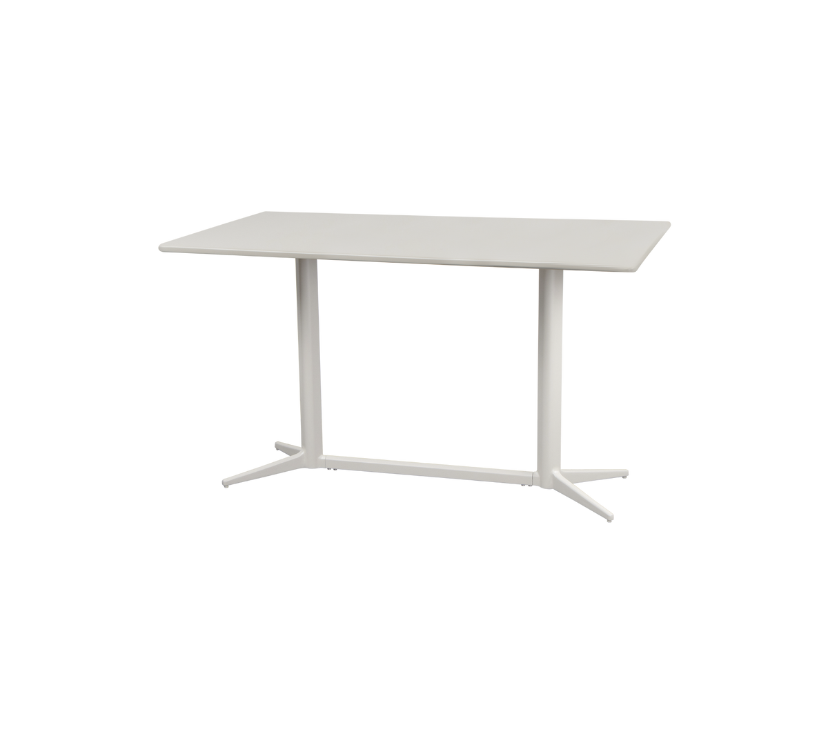 Cane-line Drop kafébord 130×75 cm – Sand, aluminium / Sand, aluminium