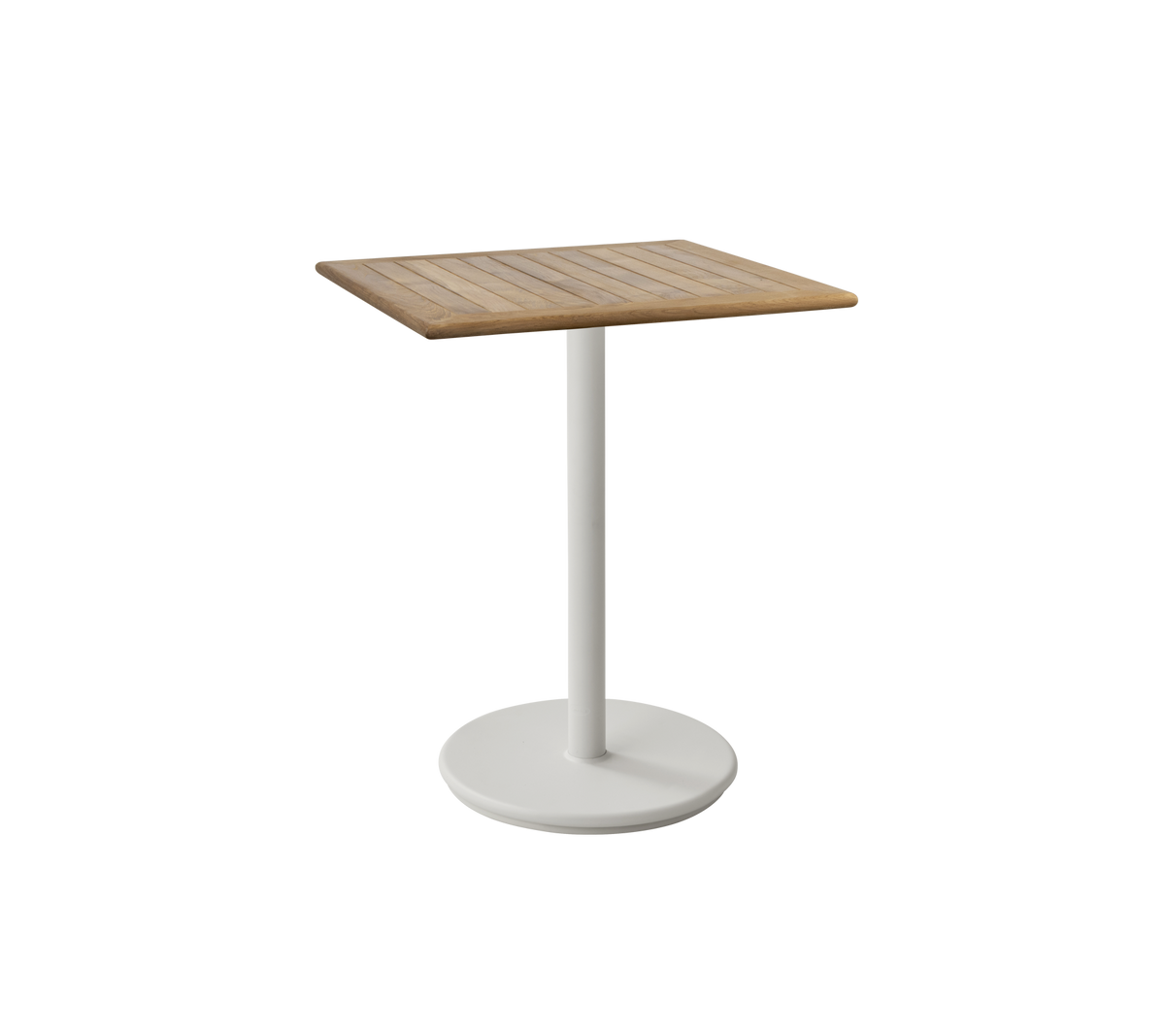Cane-line Go kafébord 72×72 cm, teak. Velg understell
