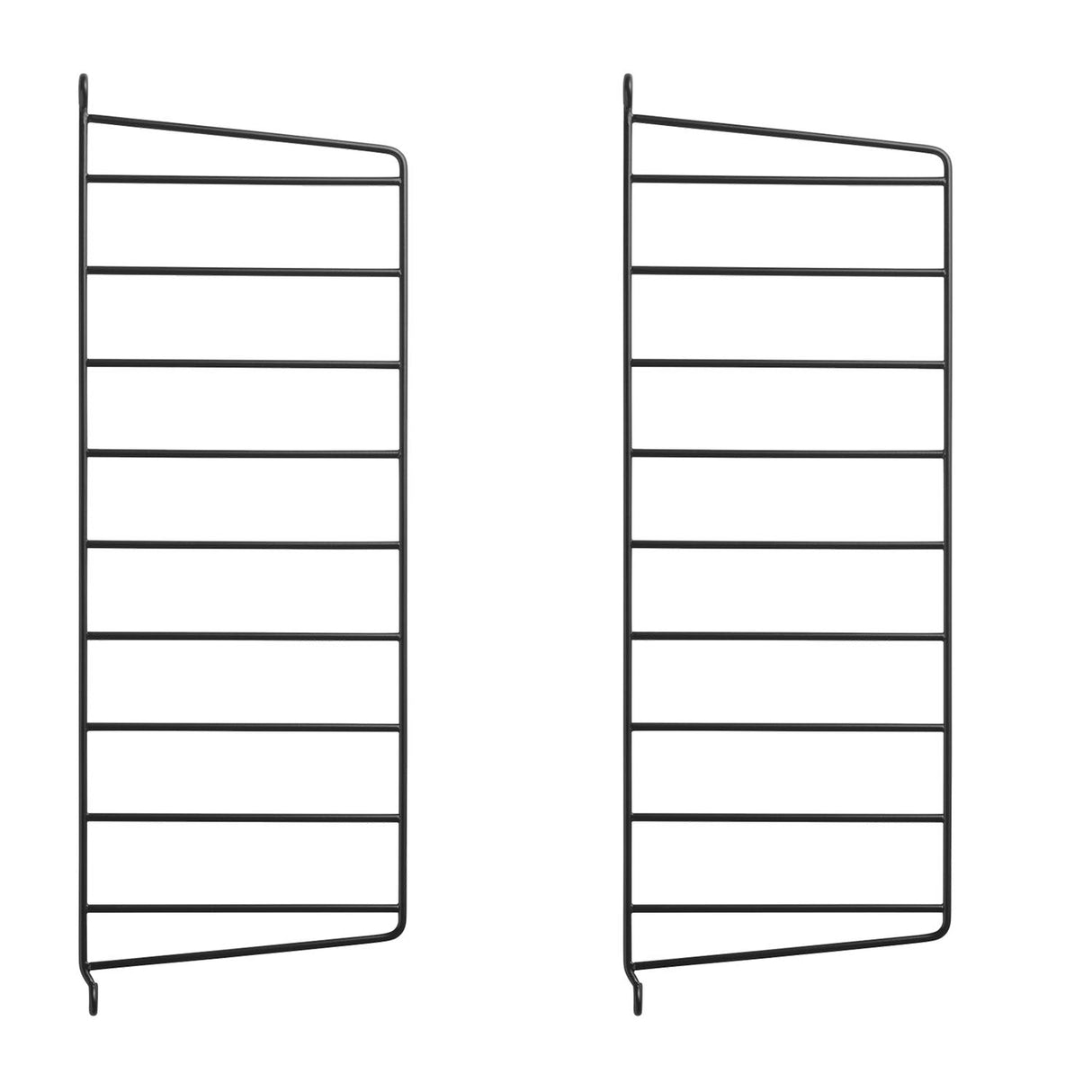 String vegg gavler 2.pk. 50 x 20 cm, svart. Bestillingsvare.