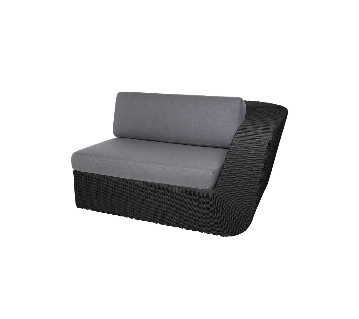 Cane-line Savannah 2-seter sofa venstre modul, Black Weave