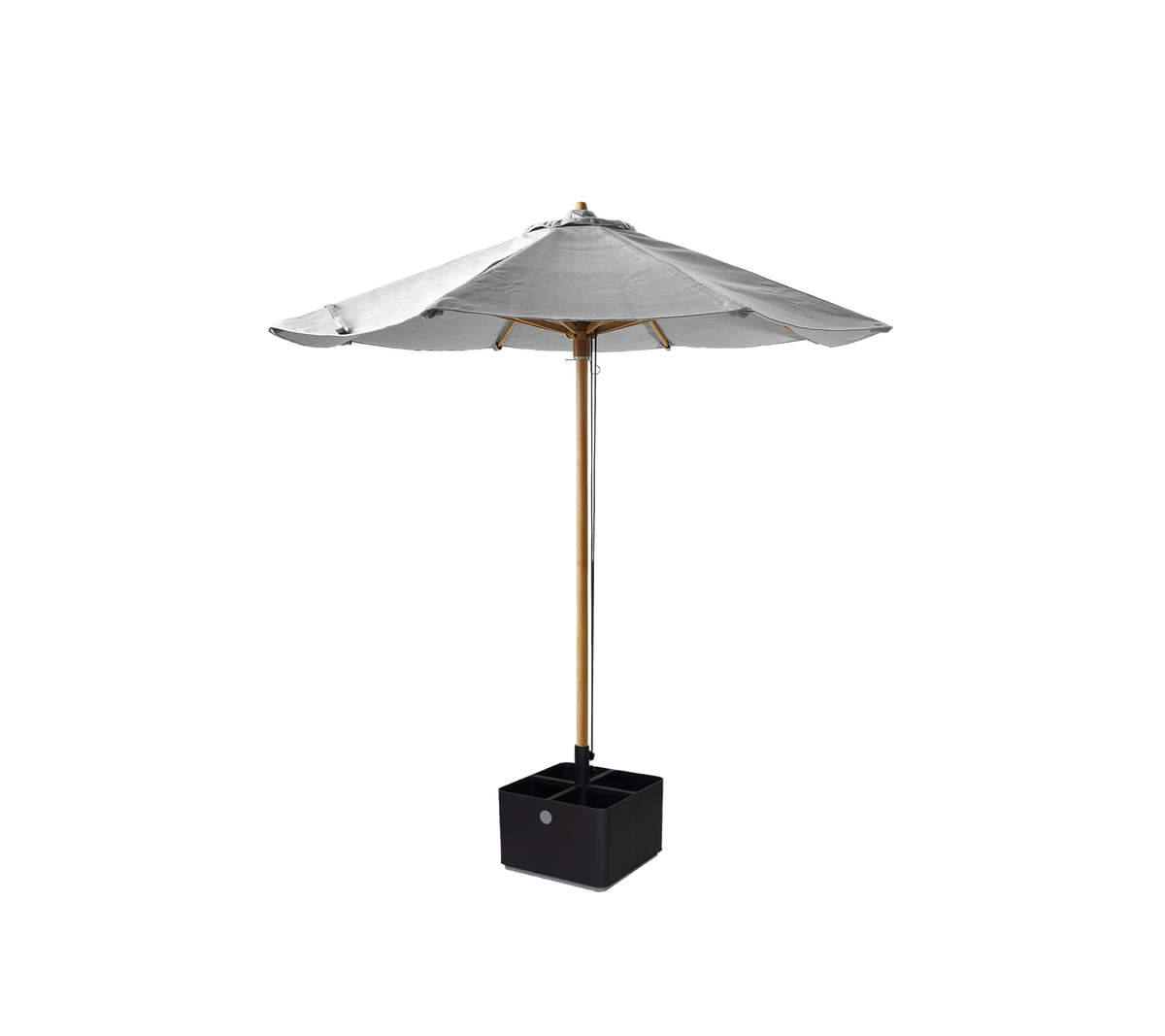 Cane-line Classic parasoll Ø 2,4 m m/snoretrekk, teak
