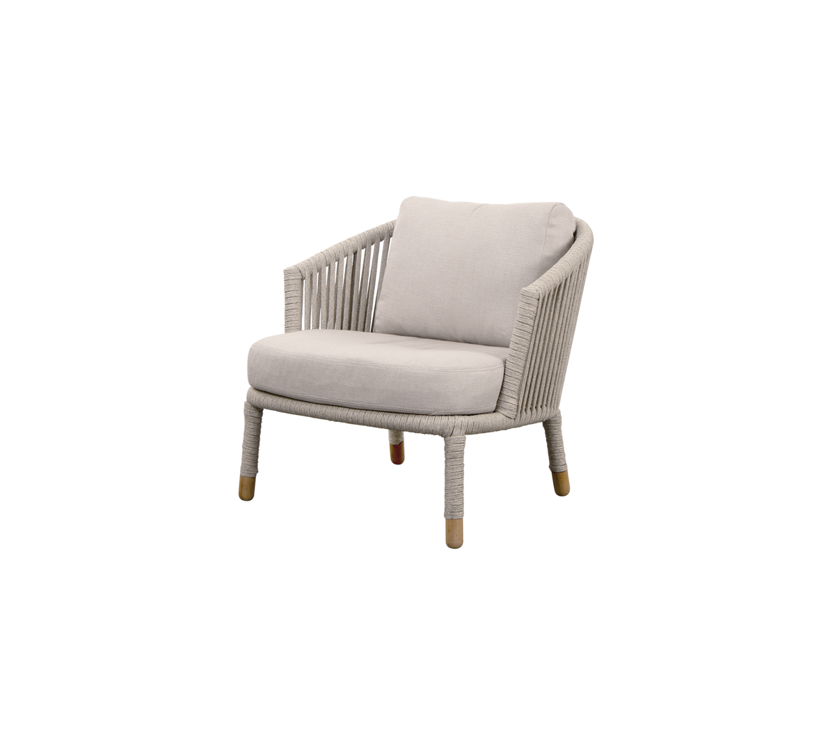 Cane-line Moments loungestol, Soft Rope m/AirTouch-puter