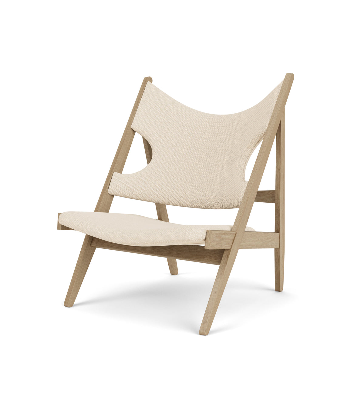 Audo Copenhagen Knitting Lounge Chair lenestol. Velg tekstil og treverk