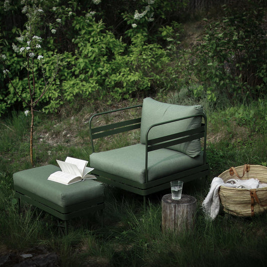 BRIS utesofa fra Ygg&Lyng. Stol / modul med armlener. Bestillingsvare.