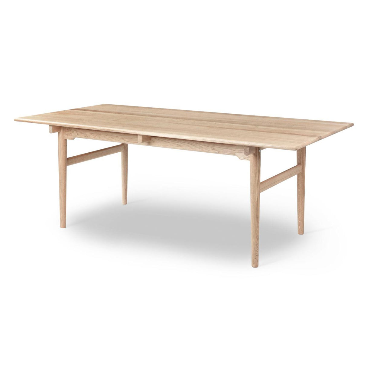 Carl Hansen CH327 spisebord. 190 x 95 cm. Hvitoljet eik.