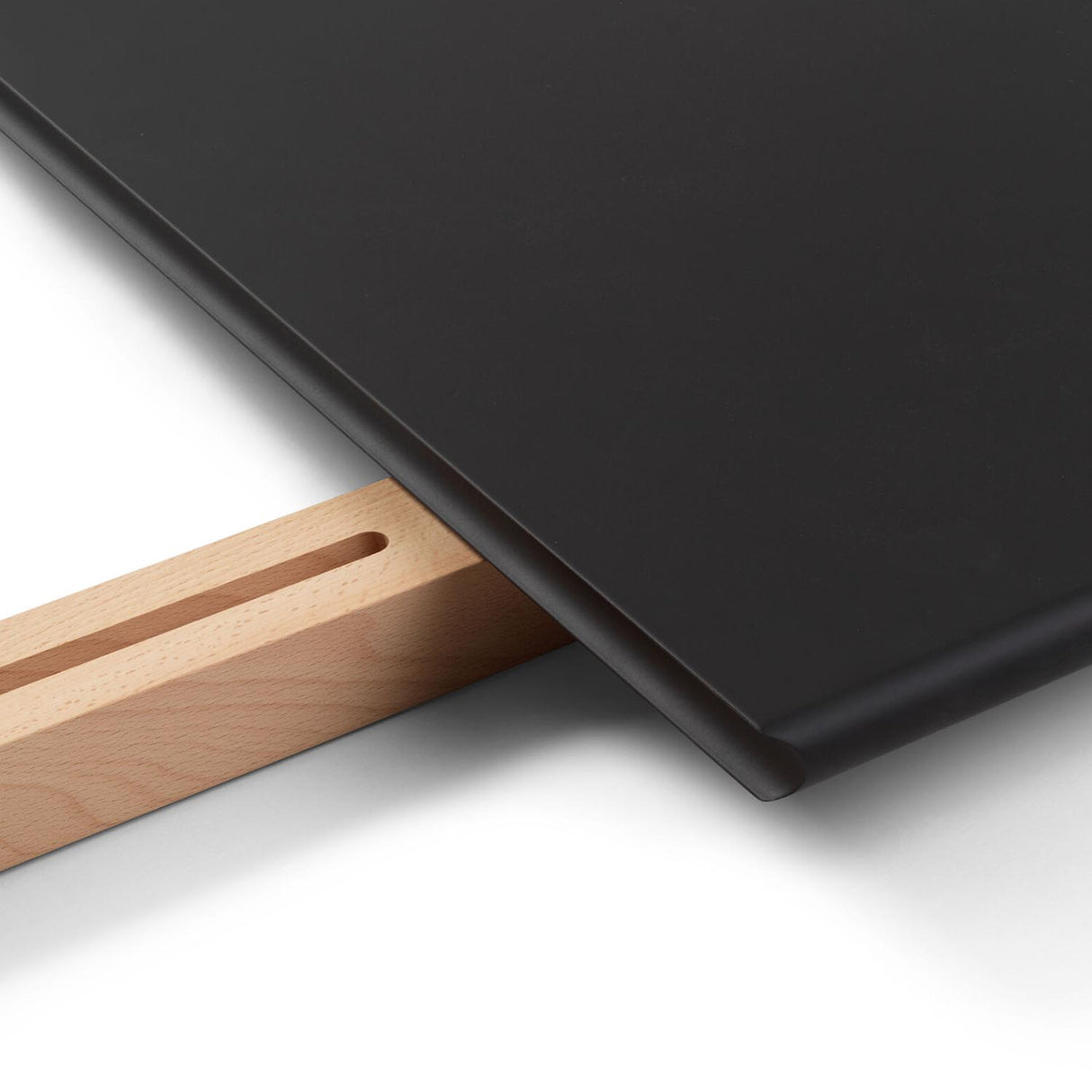 Carl Hansen tilleggsplate til CH327 bord. Svart MDF.