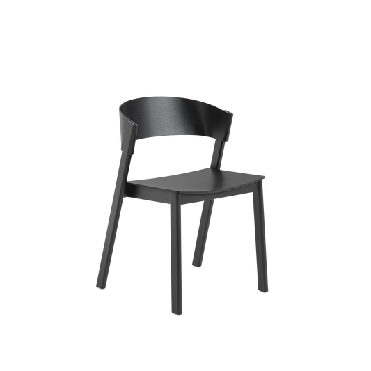 Muuto Cover Side Chair spisestol, uten polstring. Velg tre og glidere