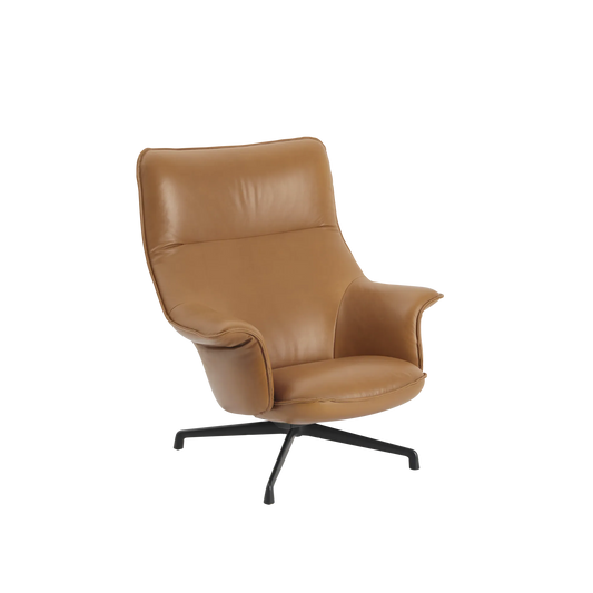 Muuto Doze lenestol høy rygg, svingbar fot. Velg tekstil