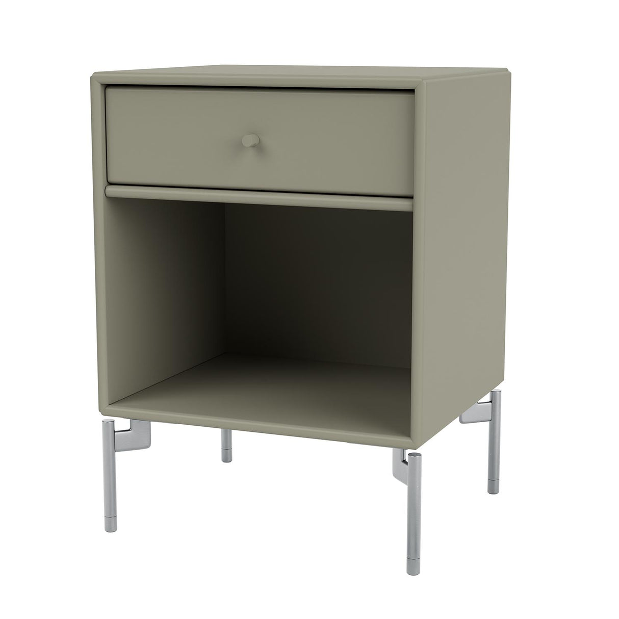 Montana DREAM nattbord. Med bein. Quickship farger. (2-3 ukers leveringstid.)