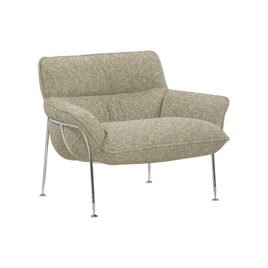 Wendelbo Duvet loungestol, forkrommede ben – Zero 0002