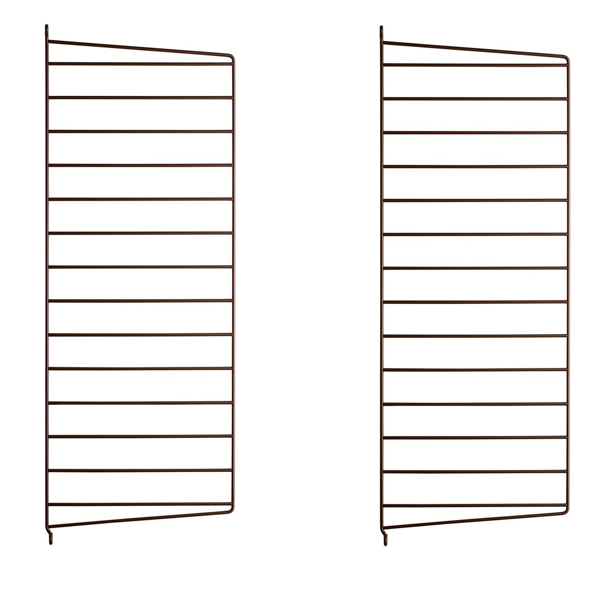 String vegg gavl, 2.pk. 75 x 30 cm i brun. Bestillingsvare.