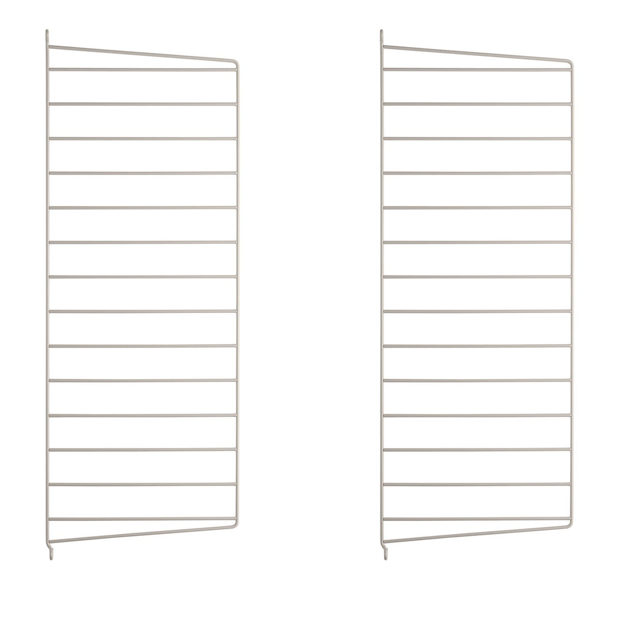 String vegg gavl. 2.pk 75 x 30 cm i hvit. Bestillingsvare.