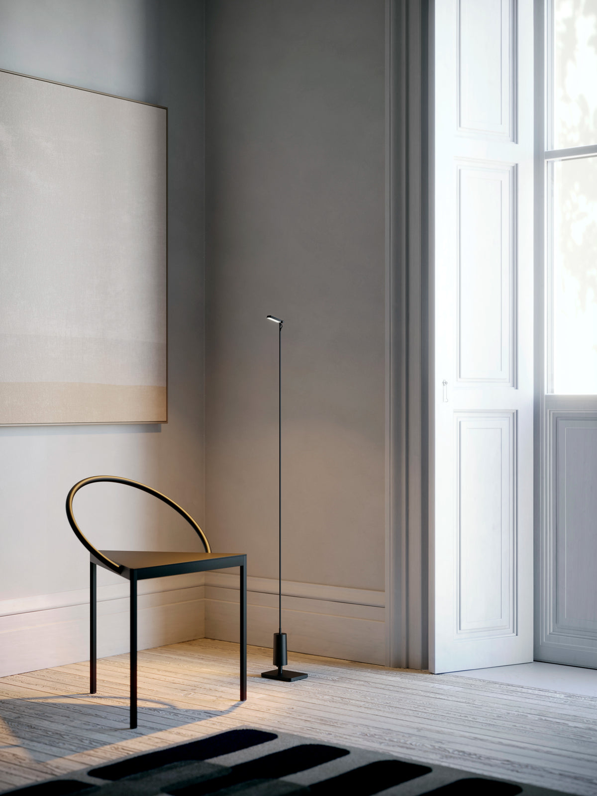 Luceplan Flia oppladbar gulvlampe H 120 cm