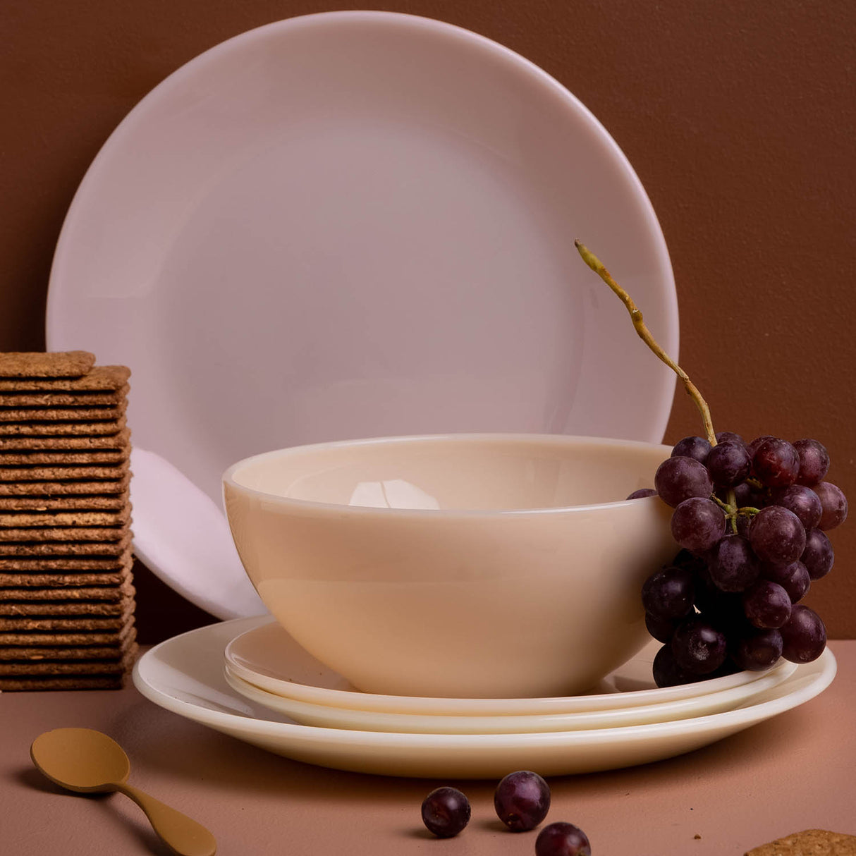 Lucie Kaas MILK stor skål, peach.