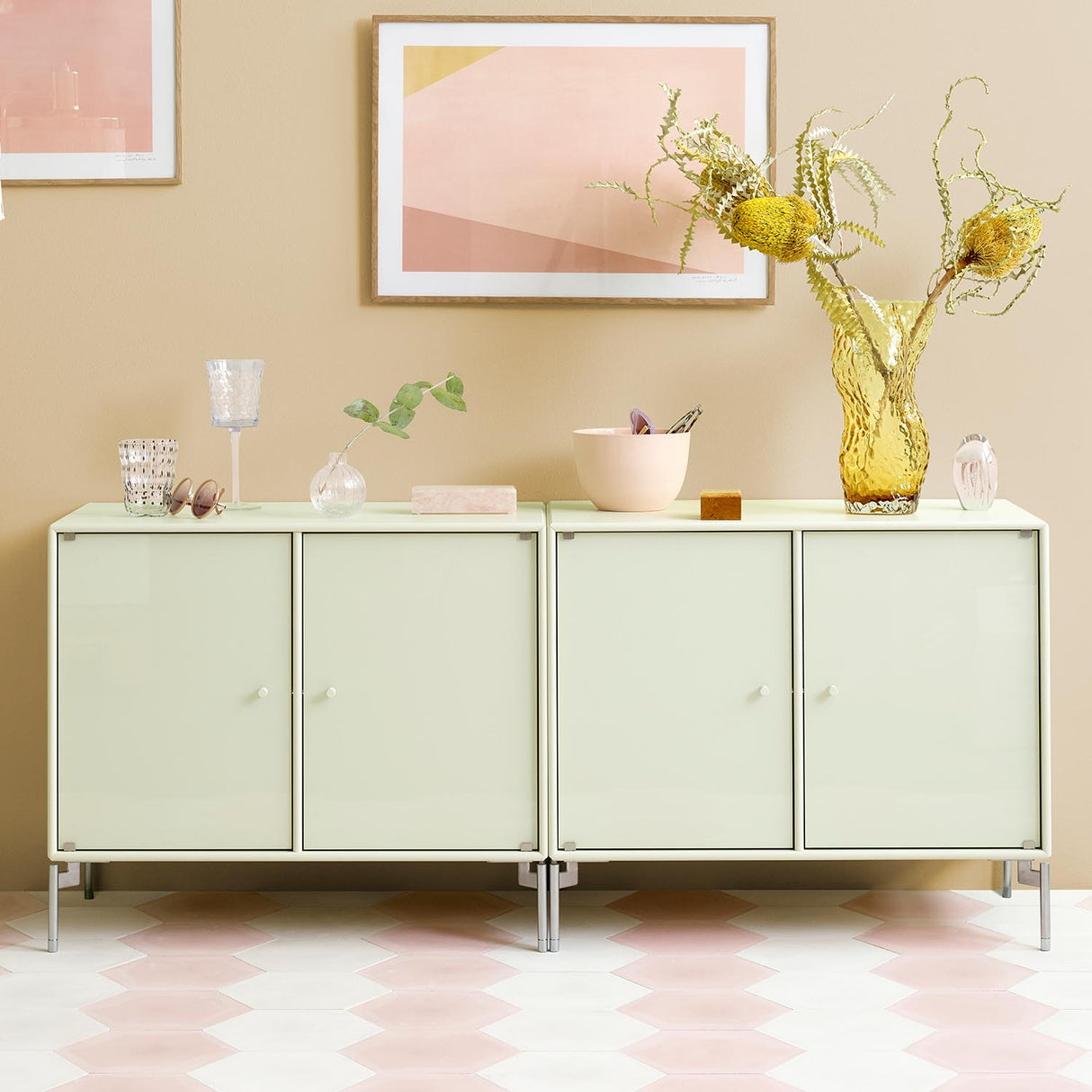 Montana bein i matt krom 4.pk