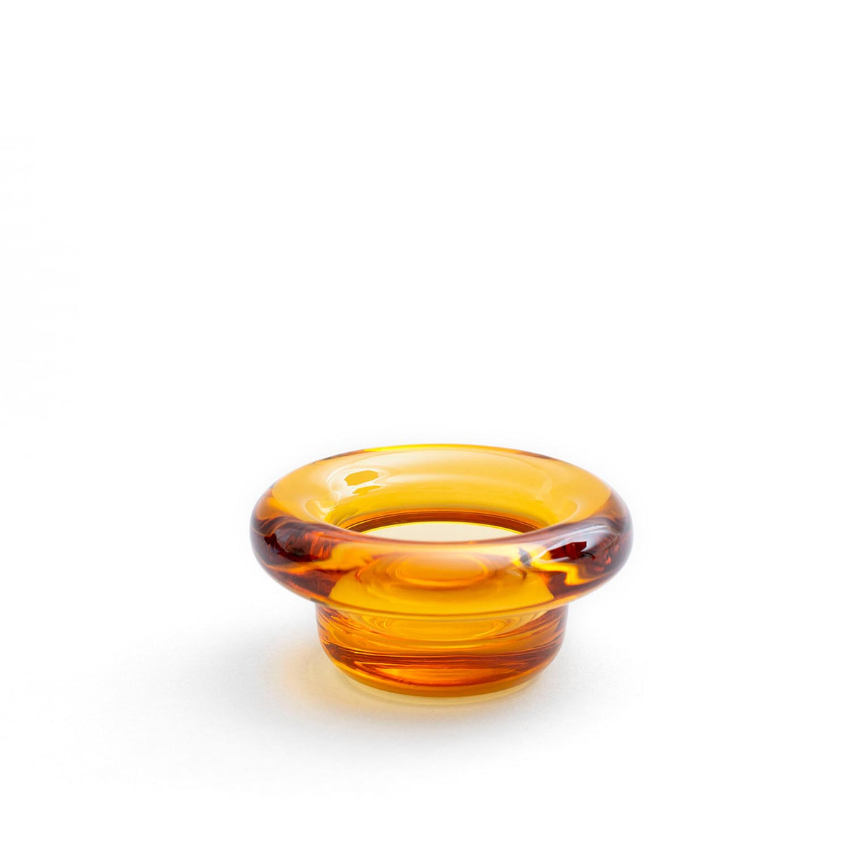 Nedre Foss Sirkel telysholder, gul.