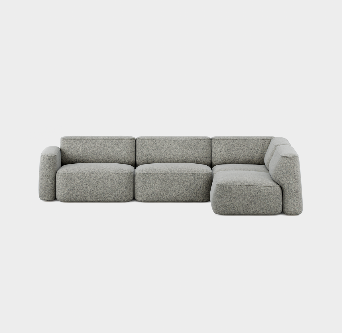 Massproductions Patch Config. C sofa – Kirkby Design Spiral 23 Monochrome