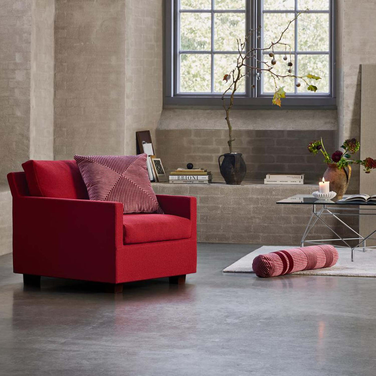 Eilersen Pysjamas pute Gale i Ø15 cm, lengde 74 cm. Dus blå / beige.