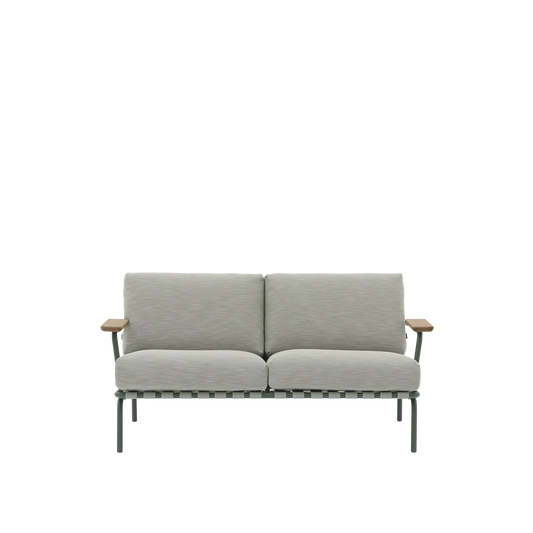 Muuto Settle utesofa 2-seter med armlener. Velg tekstil