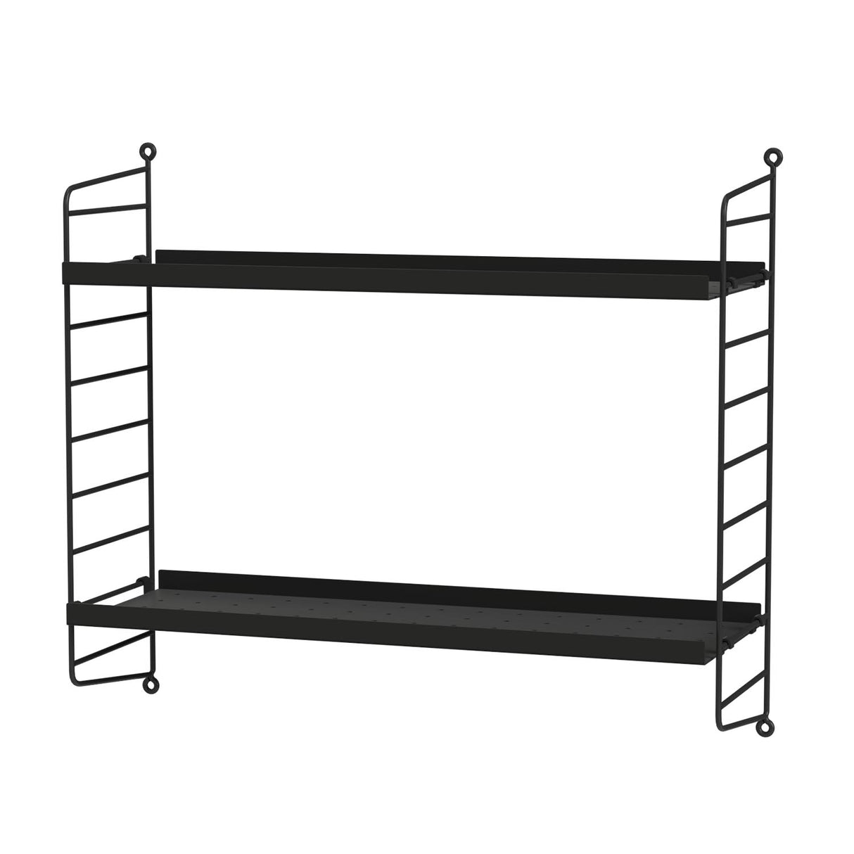 String vegg gavler 2.pk. 50 x 20 cm, svart. Bestillingsvare.