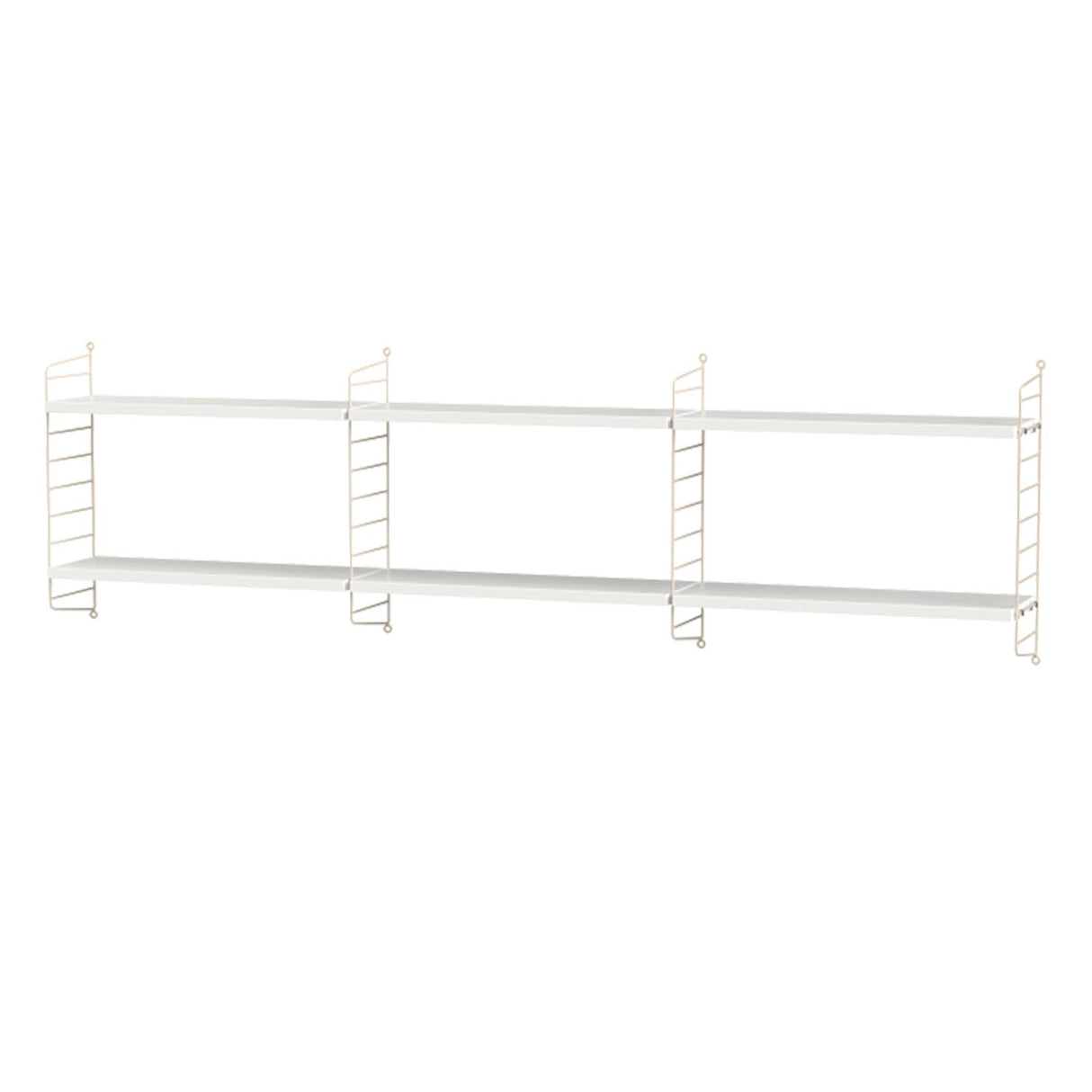 String hylleoppsett. 60x20 cm hyller x 50 cm gavler . Flere fargevarianter. Bestillingsvare.