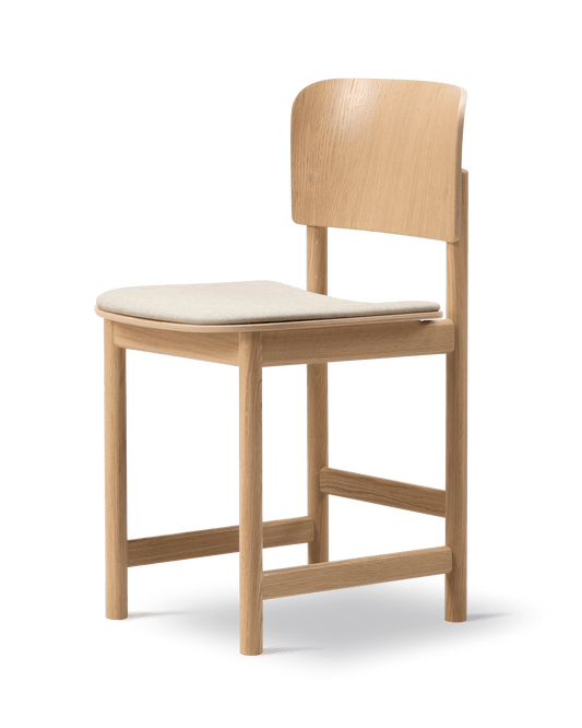 Fredericia Plan Wood Chair setepolstret. Velg tekstil og treverk