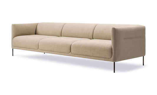 Fredericia Konami Sofa 277 cm, 3-seter. Velg tekstil og understell
