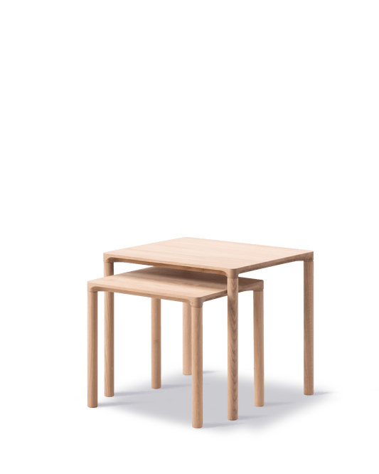 Fredericia Piloti Wood Coffee Table sett med bord. Velg kombinasjon og treverk
