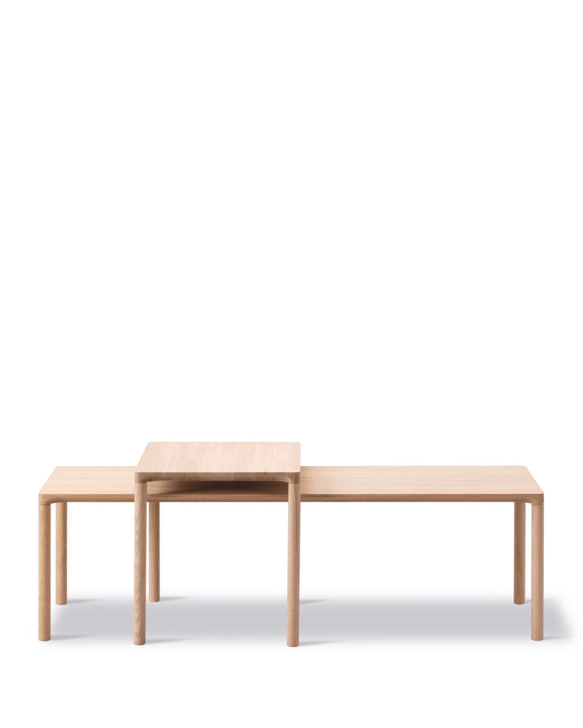 Fredericia Piloti Wood Coffee Table sett med bord. Velg kombinasjon og treverk