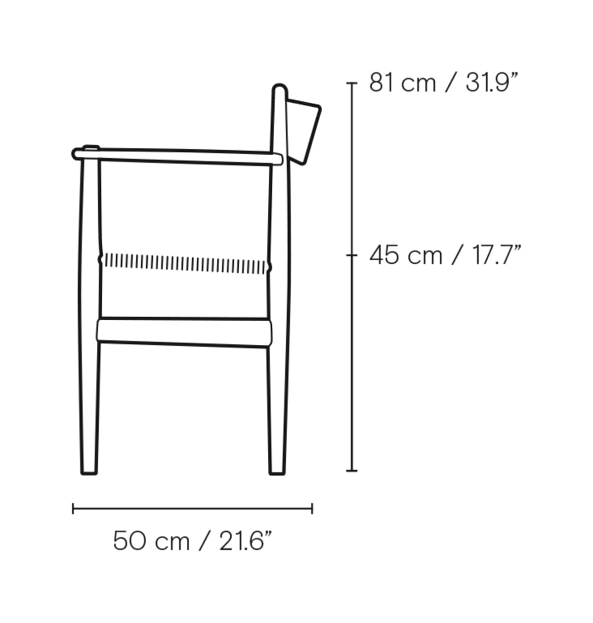 Carl Hansen CH37 – måltegning