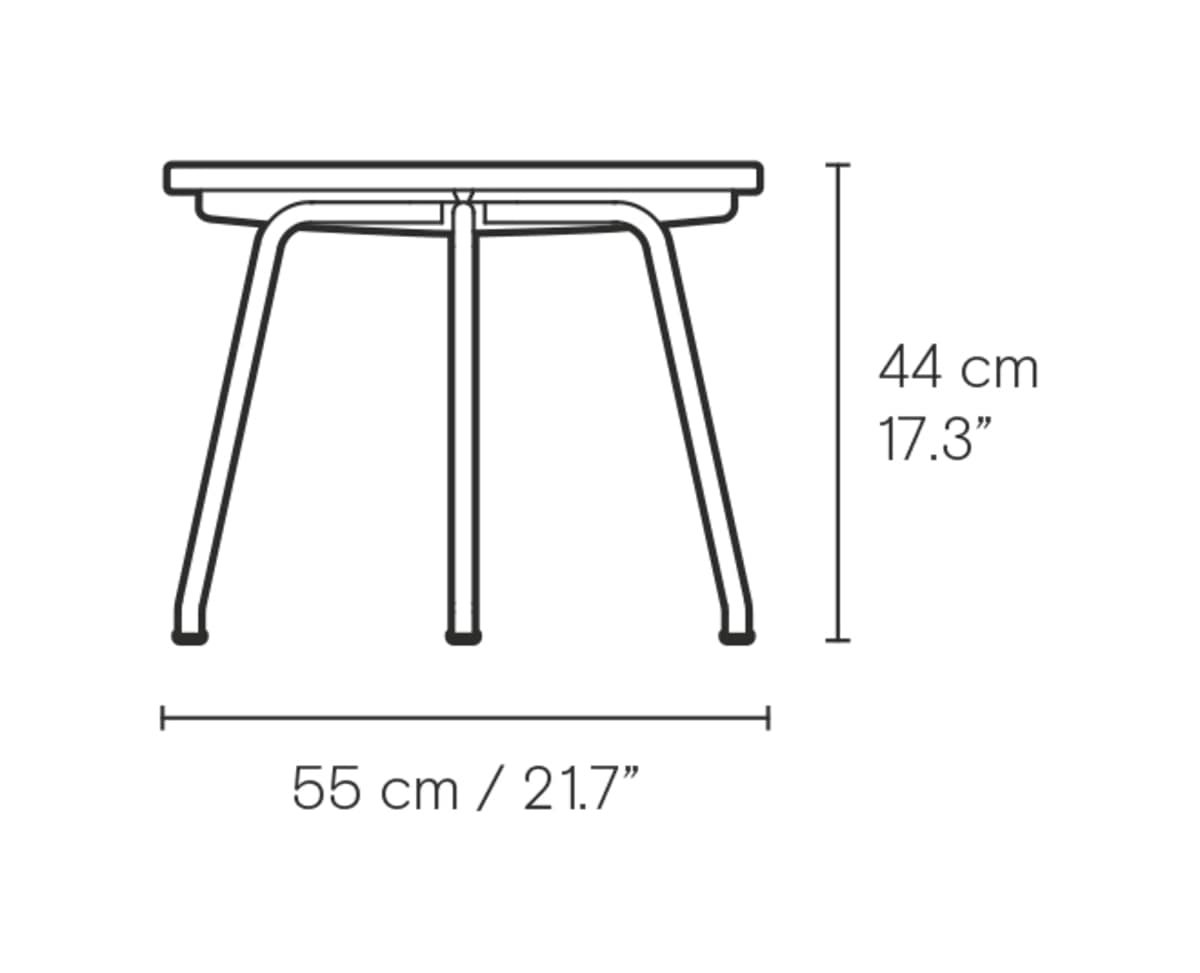 Carl Hansen CH415 sofabord – måltegning