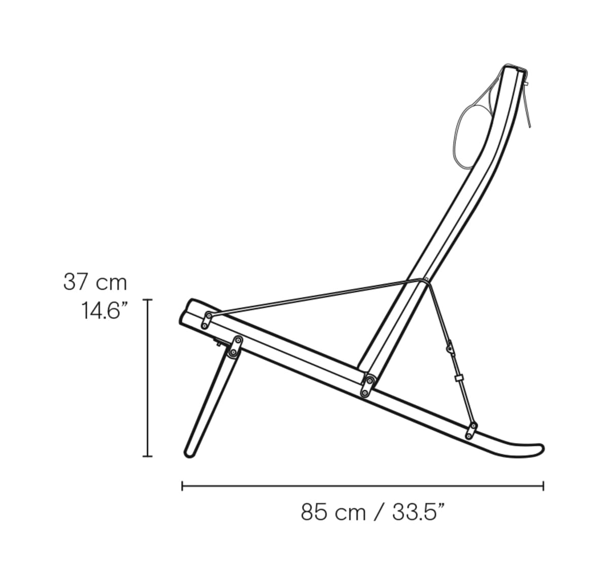 Carl Hansen FK10 Plico Chair – måltegning