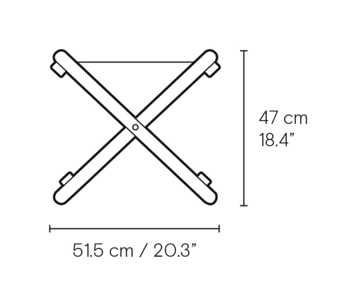 Carl Hansen BM5768 fotskammel – måltegning