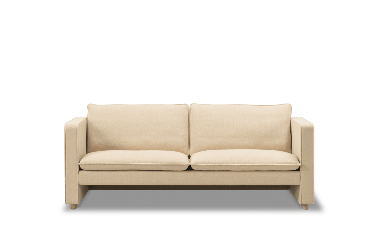 Fredericia Jota sofa 185 cm, 2-seter. Velg tekstil og armputer.