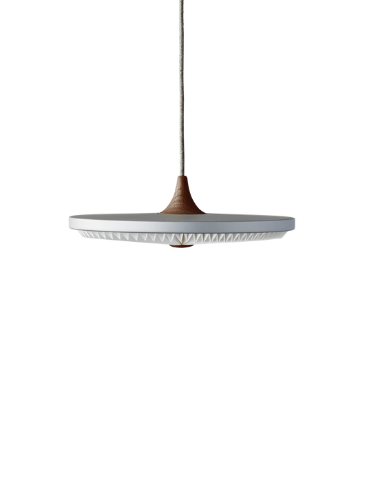 LE KLINT Modell 198 Soleil pendel – Small – Ø35 × H5 cm, Røkt eik, Standard (plastfolie)