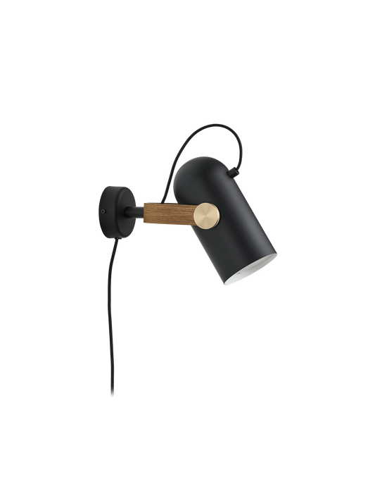 LE KLINT Modell 262 Carronade II vegglampe – Røkt eik / messing