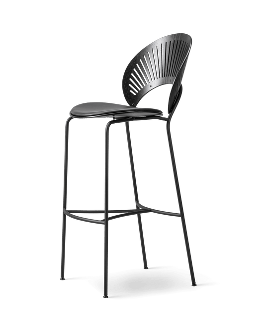 Fredericia Trinidad Barstool setepolstret. Velg tekstil og treverk