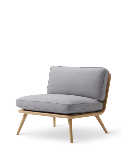 Fredericia Spine Lounge Chair lenestol. Velg tekstil og treverk