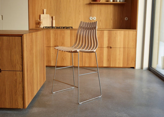Fjordfiesta Scandia Kitchen Stool kjøkkenkrakk 65 cm. Velg treverk