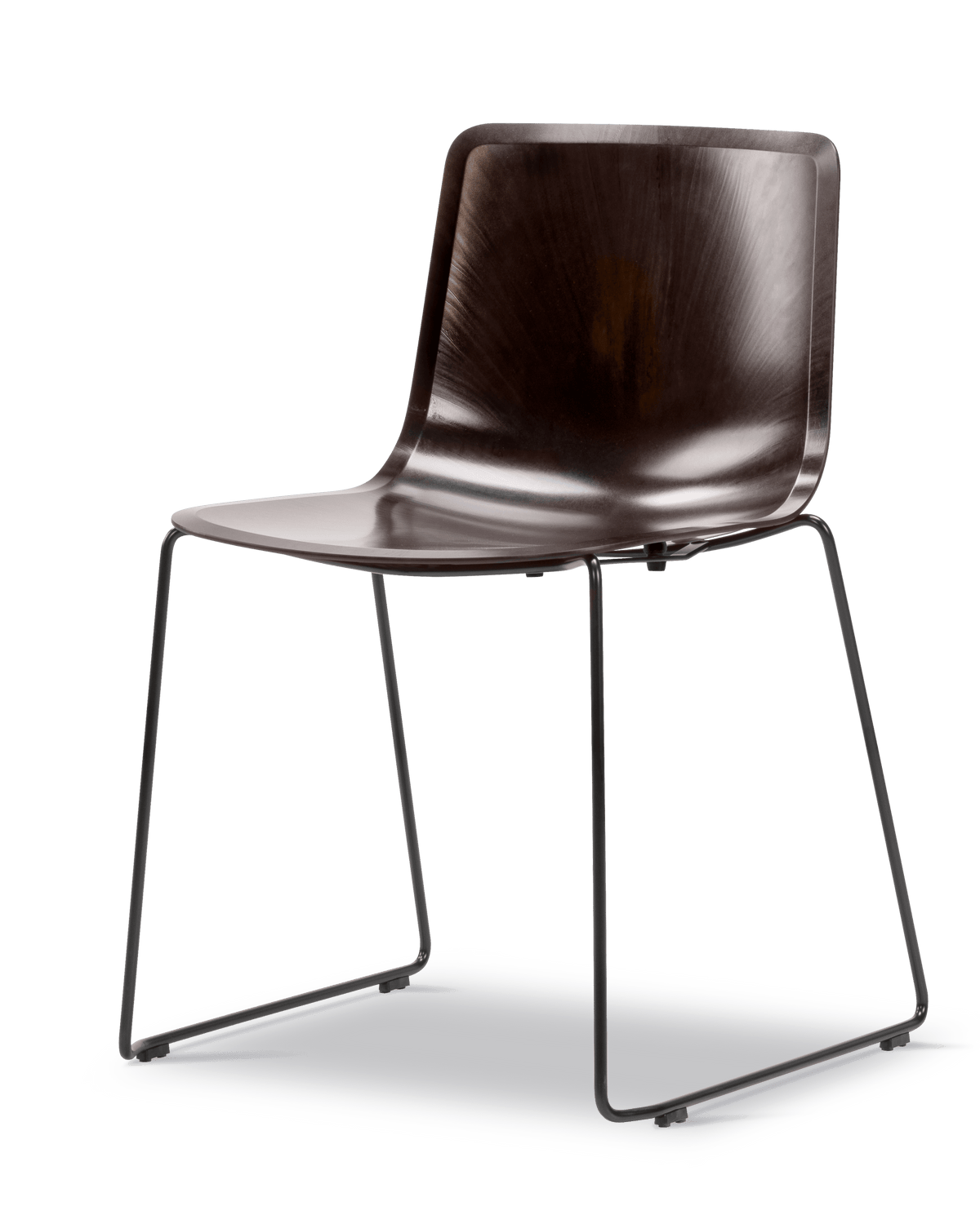 Fredericia Pato Paper Sledge Chair Papershell-sete. Velg understell